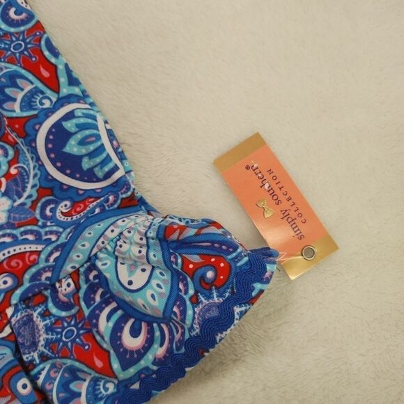 Simply Southern Baby Girl Size 6-12M Trim Dress Mu - Picture 5 of 7